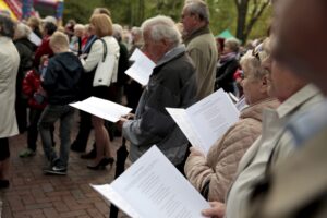 03.05.2016 Kielce. Świeto konstytucji 3 Maja. Pieśniobranie w Parku Miejskim. / Jarosław Kubalski / Radio Kielce