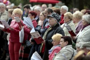 03.05.2016 Kielce. Świeto konstytucji 3 Maja. Pieśniobranie w Parku Miejskim. / Jarosław Kubalski / Radio Kielce