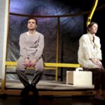 04.05.2016 Kielce. Próba do spektaklu "Historia znikania" w Teatrze Lalki i Aktora Kubuś. Błażej Twarowski i Jolanta Kęćko. / Jarosław Kubalski / Radio Kielce