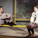 04.05.2016 Kielce. Próba do spektaklu "Historia znikania" w Teatrze Lalki i Aktora Kubuś. Błażej Twarowski i Jolanta Kęćko. / Jarosław Kubalski / Radio Kielce