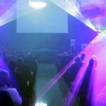 05.05.2016 Kielce. XVII Zjazd Polskiego Towarzystwa Diabetologicznego. Pokaz laserów. / Jarosław Kubalski / Radio Kielce