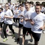 07.05.2016 Kielce. Rynek. Happening "Wyprzedź cukrzycę". / Jarosław Kubalski / Radio Kielce