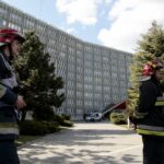 10.05.2016 Kielce. Alarm bombowy w Świętokrzyskim Urzędzie Wojewódzkim i Urzędzie Marszałkowskim. / Jarosław Kubalski / Radio Kielce