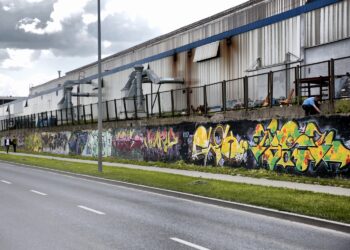 11.05.2016 Kielce. Graffiti przy ulicy Zagnańskiej. / Jarosław Kubalski / Radio Kielce