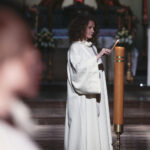 21.05.2016 Święty Krzyż. Międzynarodowy festiwal Anima Mundi. Misterium "Ordo Virtutum" Hildegardy z Bingen w wykonaniu zespołu Flores Rosarum. / Jarosław Kubalski / Radio Kielce