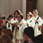 21.05.2016 Święty Krzyż. Międzynarodowy festiwal Anima Mundi. Misterium "Ordo Virtutum" Hildegardy z Bingen w wykonaniu zespołu Flores Rosarum. / Jarosław Kubalski / Radio Kielce