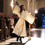 21.05.2016 Święty Krzyż. Międzynarodowy festiwal Anima Mundi. Misterium "Ordo Virtutum" Hildegardy z Bingen w wykonaniu zespołu Flores Rosarum. / Jarosław Kubalski / Radio Kielce