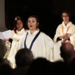 21.05.2016 Święty Krzyż. Międzynarodowy festiwal Anima Mundi. Misterium "Ordo Virtutum" Hildegardy z Bingen w wykonaniu zespołu Flores Rosarum. / Jarosław Kubalski / Radio Kielce