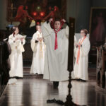 21.05.2016 Święty Krzyż. Międzynarodowy festiwal Anima Mundi. Misterium "Ordo Virtutum" Hildegardy z Bingen w wykonaniu zespołu Flores Rosarum. / Jarosław Kubalski / Radio Kielce