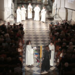 21.05.2016 Święty Krzyż. Międzynarodowy festiwal Anima Mundi. Misterium "Ordo Virtutum" Hildegardy z Bingen w wykonaniu zespołu Flores Rosarum. / Jarosław Kubalski / Radio Kielce