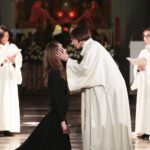 21.05.2016 Święty Krzyż. Międzynarodowy festiwal Anima Mundi. Misterium "Ordo Virtutum" Hildegardy z Bingen w wykonaniu zespołu Flores Rosarum. / Jarosław Kubalski / Radio Kielce