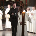 21.05.2016 Święty Krzyż. Międzynarodowy festiwal Anima Mundi. Misterium "Ordo Virtutum" Hildegardy z Bingen w wykonaniu zespołu Flores Rosarum. / Jarosław Kubalski / Radio Kielce