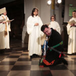 21.05.2016 Święty Krzyż. Międzynarodowy festiwal Anima Mundi. Misterium "Ordo Virtutum" Hildegardy z Bingen w wykonaniu zespołu Flores Rosarum. / Jarosław Kubalski / Radio Kielce