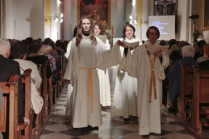 21.05.2016 Święty Krzyż. Międzynarodowy festiwal Anima Mundi. Misterium "Ordo Virtutum" Hildegardy z Bingen w wykonaniu zespołu Flores Rosarum. / Jarosław Kubalski / Radio Kielce