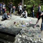 22.05.2016 Kielce. Uroczystości na cmentarzu żydowskim pod pomnikiem zastrzelonych przez Niemców 45 żydowskich dzieci. / Jarosław Kubalski / Radio Kielce