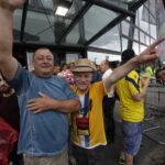 27.05.2016 Kolonia. Niemcy. Kibice na Lanxess Arena przed meczami o trzecie , drugie i pierwsze miejsce. / Jarosław Kubalski / Radio Kielce