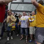 27.05.2016 Kolonia. Niemcy. Kibice na Lanxess Arena przed meczami o trzecie , drugie i pierwsze miejsce. / Jarosław Kubalski / Radio Kielce