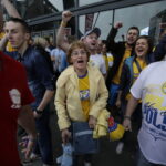 27.05.2016 Kolonia. Niemcy. Kibice na Lanxess Arena przed meczami o trzecie , drugie i pierwsze miejsce. / Jarosław Kubalski / Radio Kielce