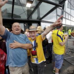 27.05.2016 Kolonia. Niemcy. Kibice na Lanxess Arena przed meczami o trzecie , drugie i pierwsze miejsce. / Jarosław Kubalski / Radio Kielce