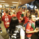 27.05.2016 Kolonia. Niemcy. Kibice na Lanxess Arena przed meczami o trzecie , drugie i pierwsze miejsce. / Jarosław Kubalski / Radio Kielce