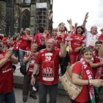 29.05.2016 Kolonia. Kibice przemaszerowali spod katedry do hali Lanxess Arena. / Jarosław Kubalski / Radio Kielce