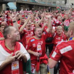 29.05.2016 Kolonia. Kibice przemaszerowali spod katedry do hali Lanxess Arena. / Jarosław Kubalski / Radio Kielce