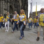 29.05.2016 Kolonia. Kibice przemaszerowali spod katedry do hali Lanxess Arena. / Jarosław Kubalski / Radio Kielce