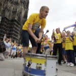 29.05.2016 Kolonia. Kibice przemaszerowali spod katedry do hali Lanxess Arena. / Jarosław Kubalski / Radio Kielce