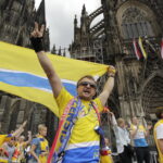 29.05.2016 Kolonia. Kibice przemaszerowali spod katedry do hali Lanxess Arena. / Jarosław Kubalski / Radio Kielce