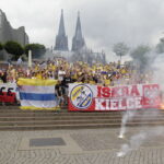 29.05.2016 Kolonia. Kibice przemaszerowali spod katedry do hali Lanxess Arena. / Jarosław Kubalski / Radio Kielce