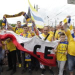 29.05.2016 Kolonia. Kibice przemaszerowali spod katedry do hali Lanxess Arena. / Jarosław Kubalski / Radio Kielce