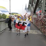 29.05.2016 Kolonia. Kibice przemaszerowali spod katedry do hali Lanxess Arena. / Jarosław Kubalski / Radio Kielce