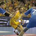 07.05.2016 Mecz Vive Tauron Kielce - Orlen Wisła Płock. Uros Zorman, Angel Montoro / Jarosław Kubalski / Radio Kielce