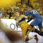 07.05.2016 Mecz Vive Tauron Kielce - Orlen Wisła Płock. Julen Aginagalde i Marko Tarabochia / Jarosław Kubalski / Radio Kielce