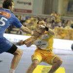 07.05.2016 Mecz Vive Tauron Kielce - Orlen Wisła Płock. Angel Montoro i Ivan Cupić / Jarosław Kubalski / Radio Kielce