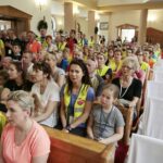 21.05.2016. Rodzinna Majówka Rowerowa. Nabożeństwo w kościele w Kaczynie / Jarosław Kubalski / Radio Kielce