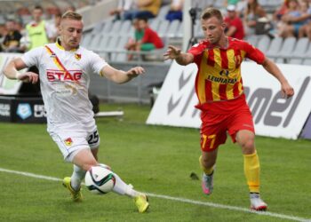 19.07.2015 Korona Kielce - Jagiellonia Białystok. Inauguracja sezonu 2015/2016. Michał Przybyła / Stanisław Blinstrub / Radio Kielce