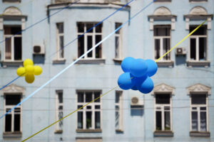 14.5.2016 Winnica, Ukraina. Prezydent Kielc Wojciech Lubawski odebrał najwyższe odznaczenie Ukrainy - Order Księcia Jarosława Mądrego. / Stanisław Blinstrub / Radio Kielce