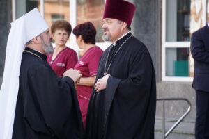 14.5.2016 Winnica, Ukraina. Prezydent Kielc Wojciech Lubawski odebrał najwyższe odznaczenie Ukrainy - Order Księcia Jarosława Mądrego. / Stanisław Blinstrub / Radio Kielce
