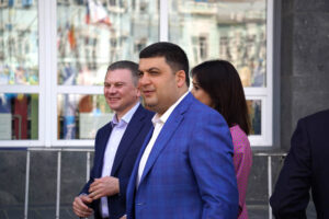 14.5.2016 Winnica, Ukraina. Prezydent Kielc Wojciech Lubawski odebrał najwyższe odznaczenie Ukrainy - Order Księcia Jarosława Mądrego. / Stanisław Blinstrub / Radio Kielce