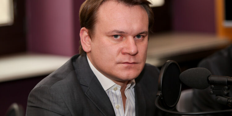 13.03.2016 Studio Polityczne Radia Kielce. Dominik Tarczyński, poseł PiS / Stanisław Blinstrub / Radio Kielce