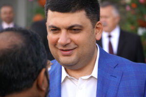 14.5.2016 Winnica, Ukraina. Prezydent Kielc Wojciech Lubawski odebrał najwyższe odznaczenie Ukrainy - Order Księcia Jarosława Mądrego. / Stanisław Blinstrub / Radio Kielce