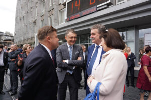 14.5.2016 Winnica, Ukraina. Prezydent Kielc Wojciech Lubawski odebrał najwyższe odznaczenie Ukrainy - Order Księcia Jarosława Mądrego. / Stanisław Blinstrub / Radio Kielce
