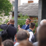 14.5.2016 Winnica, Ukraina. Prezydent Kielc Wojciech Lubawski odebrał najwyższe odznaczenie Ukrainy - Order Księcia Jarosława Mądrego. / Stanisław Blinstrub / Radio Kielce