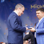 14.5.2016 Winnica, Ukraina. Prezydent Kielc Wojciech Lubawski odebrał najwyższe odznaczenie Ukrainy - Order Księcia Jarosława Mądrego. / Stanisław Blinstrub / Radio Kielce