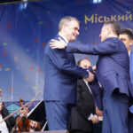 14.5.2016 Winnica, Ukraina. Prezydent Kielc Wojciech Lubawski odebrał najwyższe odznaczenie Ukrainy - Order Księcia Jarosława Mądrego. / Stanisław Blinstrub / Radio Kielce