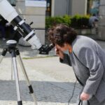 09.05.2016. Na placu Artystów można oglądać tranzyt Merkurego / Wojciech Habdas / Radio Kielce