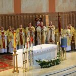 01.05.2016 Obchody Dnia Ludzi Pracy zorganizowane przez "Solidarność". Msza w kościele świętego Józefa Robotnika w Kielcach / Wojciech Habdas / Radio Kielce