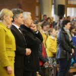 01.05.2016 Obchody Dnia Ludzi Pracy zorganizowane przez "Solidarność". Msza w kościele świętego Józefa Robotnika w Kielcach / Wojciech Habdas / Radio Kielce