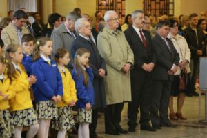 01.05.2016 Obchody Dnia Ludzi Pracy zorganizowane przez "Solidarność". Msza w kościele świętego Józefa Robotnika w Kielcach / Wojciech Habdas / Radio Kielce